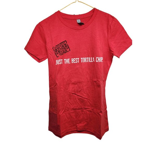 Mi Niña Tortilla Chips Promo T-Shirt Next Level S Red Cotton Blend - Picture 1 of 5